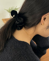 [MADE] ピオニーベルベットヘアシュシュ 8colors *1PCS