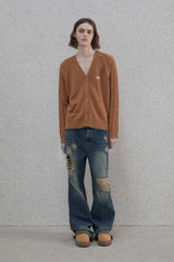 Retro damage wide denim