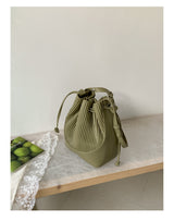 Natural Canvas Shirred Pouch Bag - A Drawstring Bag with a Unique Vibe