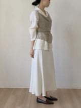 Dion Pintuck Mermaid Long Skirt