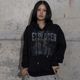 FF STUDDED HOODIE (BLACK) F25ZB013