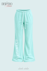 Lounge Lettering Mint Long Pants (PANTS)