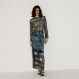 SHEISSHE/PRINTED PLEATED T-SHIRTS