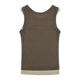 3-Way Dot Mesh Layered Sleeveless (Brown) F25QB134