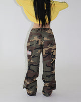[UNISEX] Patch Military Camo Wide Pants