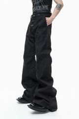 Wrinkled Layered Jeans