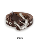 Becca Eyelet Leather Belt