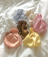 【MADE】Glossy Satin Mini Pouch