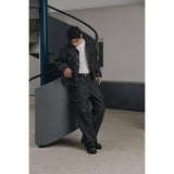 Stripe corduroy cargo pants(Black)