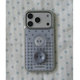  Dot Check Gray Silver Epoxy Case