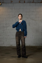 DIANA KNIT CARDIGAN / BLUE