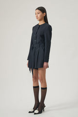 City Belted Jumpsuit_Navy