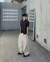 Aven Linen Two-Tuck Wide Pants