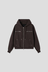 Heaton hevy rivet hood zipup
