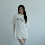 KIRIGIRL BOXY T-SHIRT _IVORY