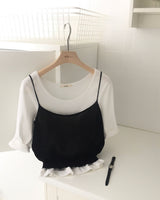 [MADE] KIMI, sheer layered camisole