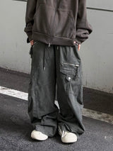cation zipper wide pants