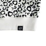 Leopard Sweatshirt (White) *reflective tape