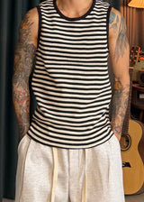 Slim Waffle Stripe Tank Top 3COLOR