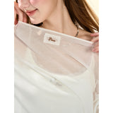 [GirlyFancyClub] Pure Series * Lyocell Top T-shirt Women's Lazy Blouse