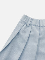 Luv Pintuck Banding Denim Skirt (2c)