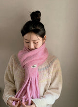 #Fluffy Hairy Wide Scarf Muffler (11color)