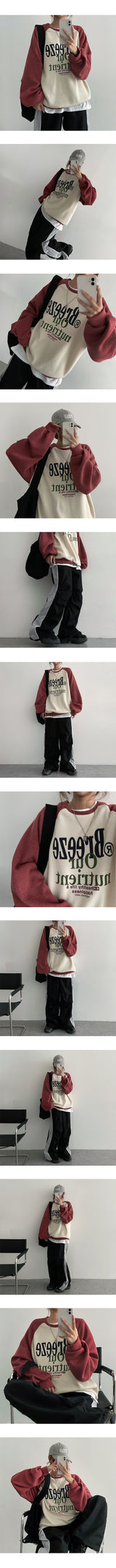 ボーデットサイドカラーバンディングワイドパンツ