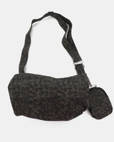 [Mini Pouch Set] Hitch Leopard Cotton Cross Shoulder Bag