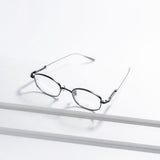 Knouun polygon titanium glasses CODE. 102. E Black N Gray