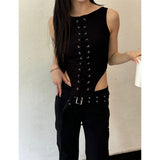Curve islet sleeveless(3color)