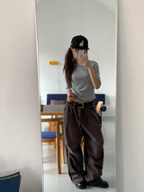 BOAT NECK MID SLEEVE TEE (4C)