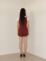 STRIPE JERSEY SHORTS (RED)