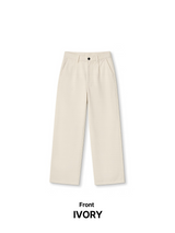LO Vien Pintuck Half-Banding Semi Wide Pants (4C)
