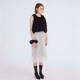 Crinkle Sheer Skirt - 2colors