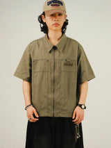 KA Pocket ジッパーワークシャツジャケット