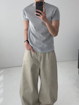 PD Ribbed Muscle Fit Short Sleeve T-Shirt (3C)