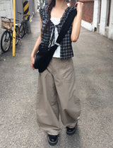 Sto shirring pocket balloon wide pants