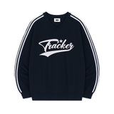 TRACKER SPORTY TRACK V-NECK OVER FIT SWEATSHIRT (4color)