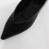 ポインテッドストラップフラットシューズ (LEATHER BLACK, SUEDE PINK, SUEDE BLACK 3COLORS!)