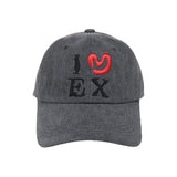I LOVE EX BALL CAP ( WASHING CHARCOAL )