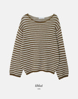 #Lumia Border One Shoulder Loose Knit (4color)