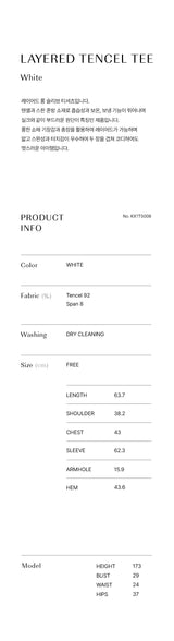 Layered Tencel Tee White