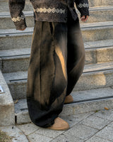 Blon brown teen balloon denim