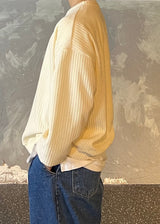 Velor ribbed man to man 4COLOR