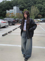 Skim Brush Washing Wide Pants