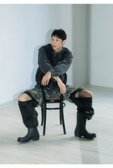  Hard Canvas Western Vest [ CHARCOAL ]