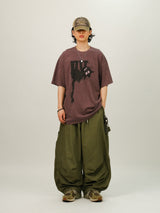 EN Rip-stop Carpenter Banding Parachute Pants
