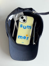 SUMMER LEMON BLUE Silver Epoxy Case