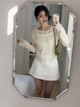 Rivet Basic A-line Mini Skirt Pants (2color)