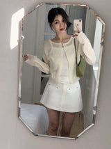 Rivet Basic A-line Mini Skirt Pants (2color)